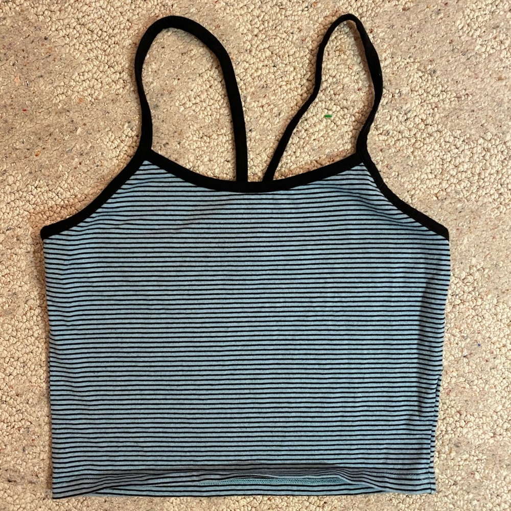 Stripe Cropped Tank Top